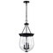 Nuvo Boliver 3-Light Pendant 11 in. Matte Black Clear Seeded Glass 60/7800 - alternate 5